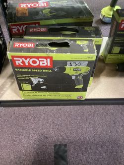 RYOBI Corded 3/8” Drill $25