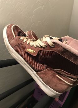Brown puma hightops sz 10.5