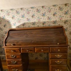 Antique Roll Top Desk
