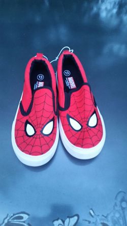 Brand new pair of spider man shoes