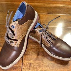 Tommy Hilfiger Michael Stallion Dark Brown Lace Boys Dress Shoes.