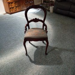 Beautiful Handcrafted Antique Need A Point Chair