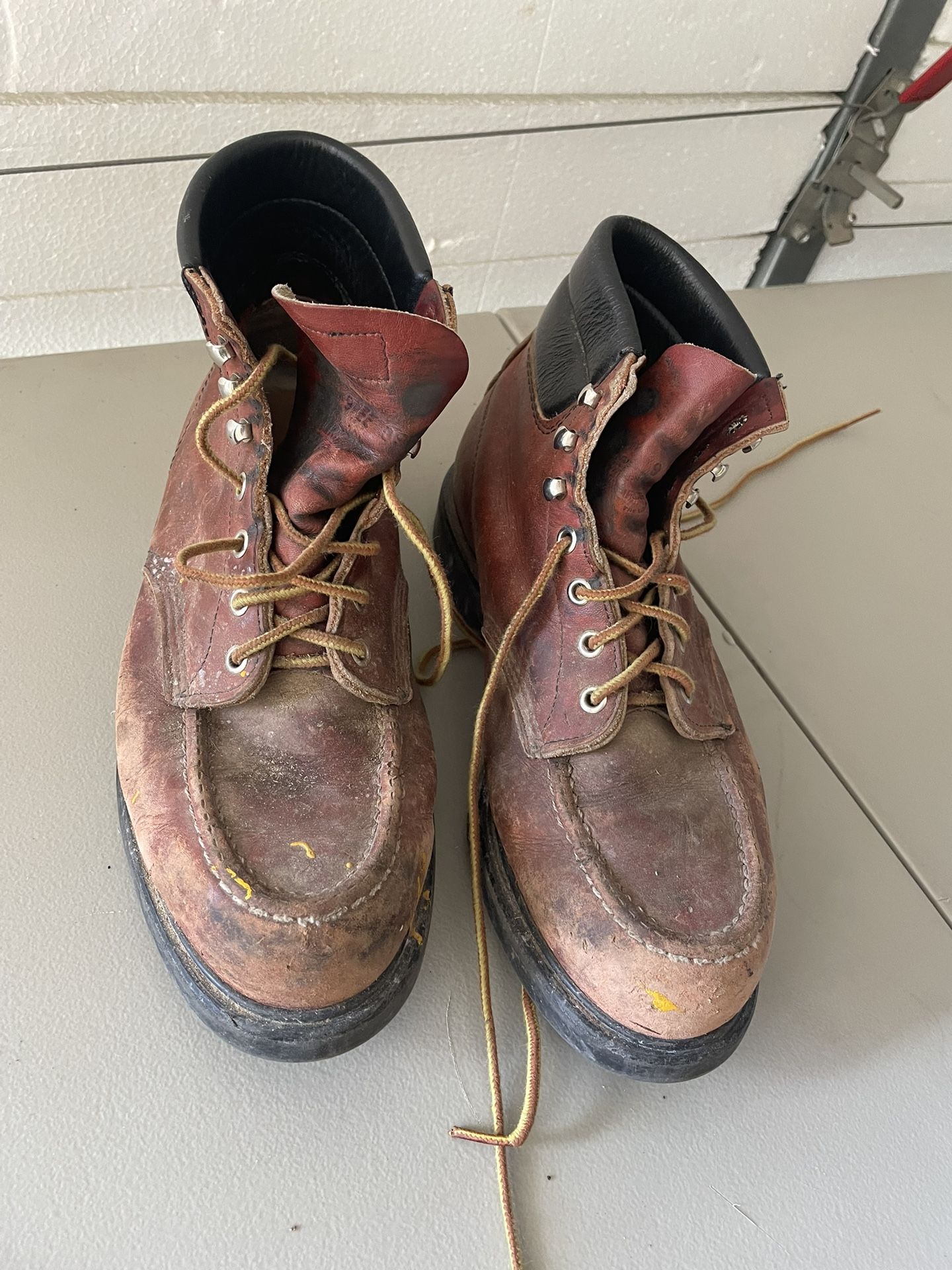 Red Wing Vintage Plain Toe Supersole Work Boots Mens 9.5