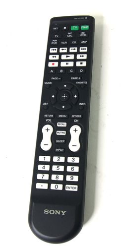 Sony Universal TV DVD VCR DVR Blue Ray CD AMP AV Cable Satellite Remote Commander
