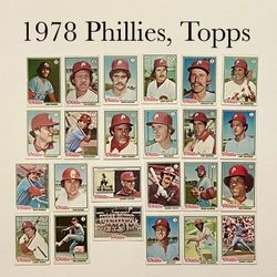 1978 Phillies Topps Cards