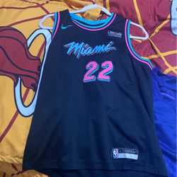 Jimmy Butler Real Miami Heat Jersey, Youth L