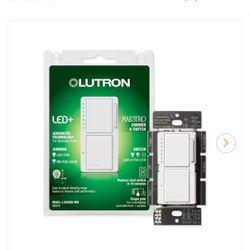 Will Sell Separately Electrical Items - Lutron Switch and Recessed LED L lights