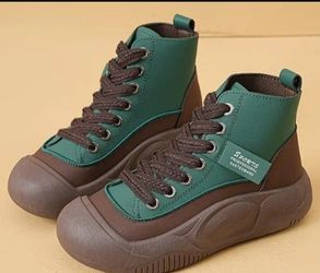 Women's Lace-up HighTop, Non-slip Athletic, Soft Sole Outdoor, Walking Shoes