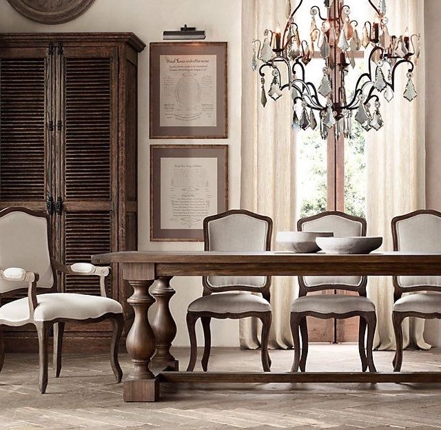 Restoration Hardware 17th C Monastery Rectangular Dining Table