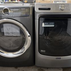 XL Washer & Electric Dryer with STEAM