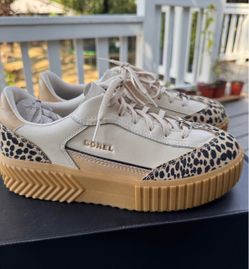 Sorel Platform Sneakers Leopard Print