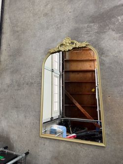 gold framed mirror from ikea