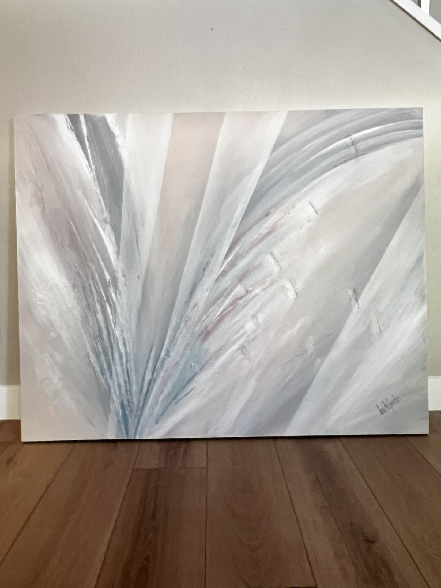 LEE REYNOLDS 60x48 EXTRA LARGE Multicolored Textured Abstract Canvas Wall Art