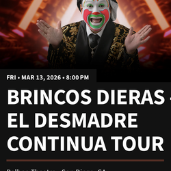 Brinco dieras tickets
