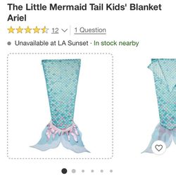Little Mermaid Tail Blanket
