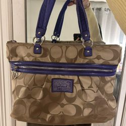Brown coach purse