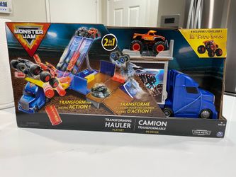 Monster Jam Transforming Hauler Playset