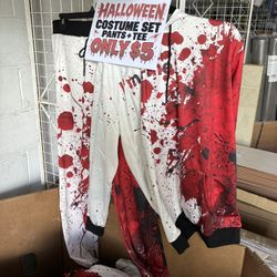 Halloween Costume Set Pants + Tee XL Sizes 