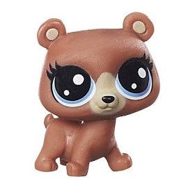 Littlest Pet Shop LPS 124 Ursa Brownbear (#124) Brown Bear