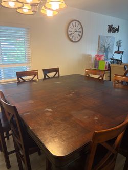 Dining table with 8 chairs