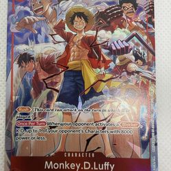 ONE PIECE DAY DALLAS EXCLUSIVE MONKEY D LUFFY PROMO ALT ART