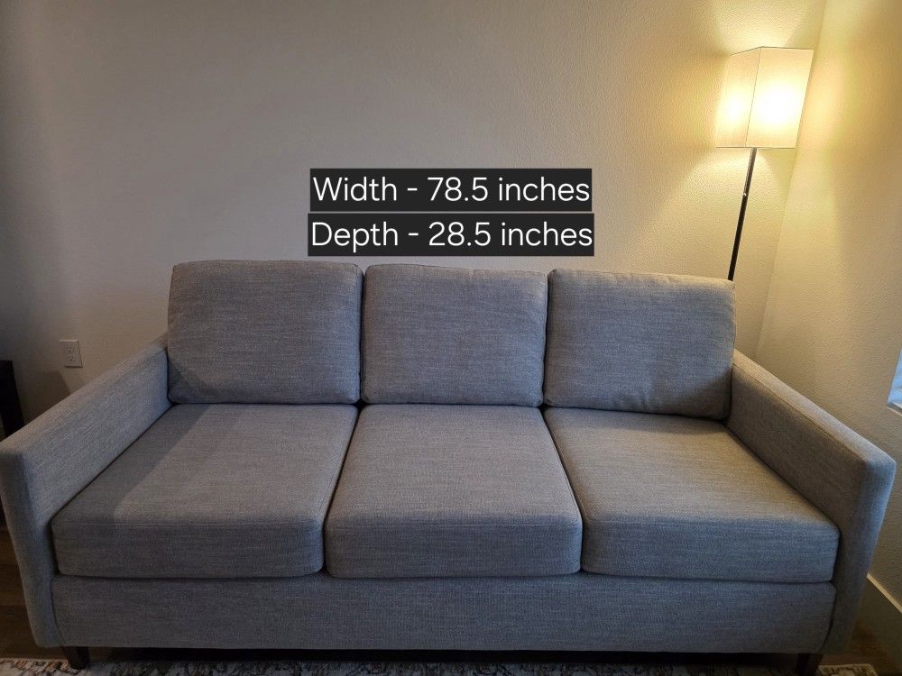 [Move Out Sale] 3 Seater Gray Couch