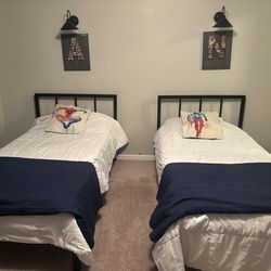 2 Twin beds, almost everything for sale in picture