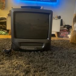 ⭐️Vintage Memorex MVT2135B TV / VCR Combo - 9”Color Retro Gaming SERVICED 