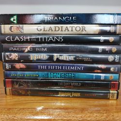 9 DVD Movies (List In Description) Used