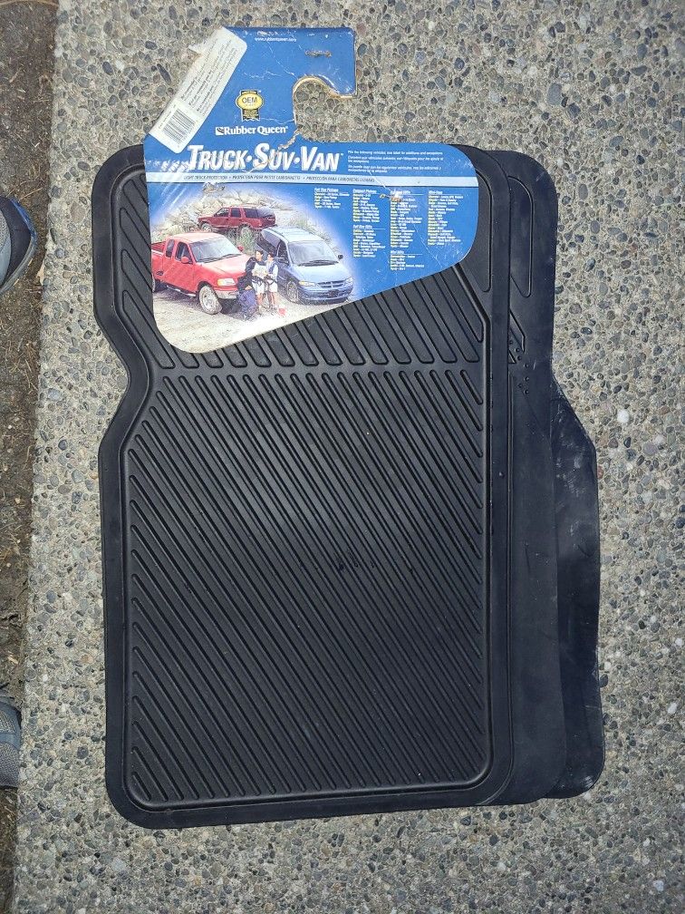 Rubber Queen Heavy Duty Floor Mats Truck SUV Vans