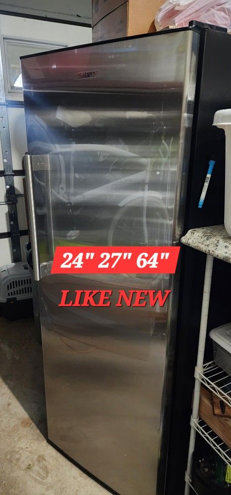 Conversion Stainless Steal Refrigerator/freezer READ DESCRIPTION
