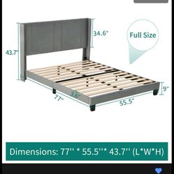 Grey Bed Frame