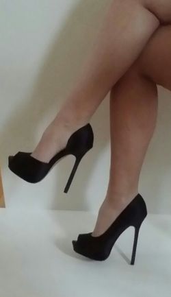 Bebe Black Heels size 6 36 shoes