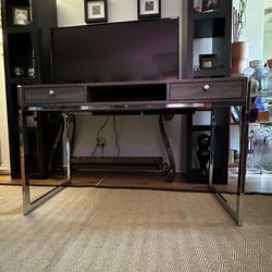 Gray Wooden Desk or TV Stand ONLY $65