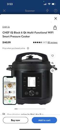 Chef iQ Multifunctional Smart Pressure Cooker