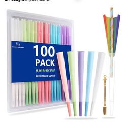 Pack Colorful Rolling Papers Pre Rolled Cones King Size