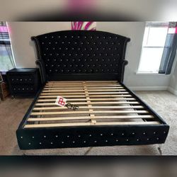 Glam Queen /california king or king bed frame (Matters sell seperately )