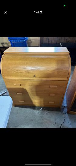 Vintage Roll Top Desk