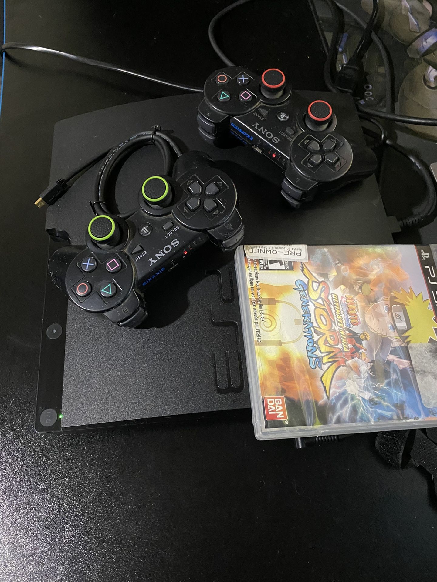 Great Condition PS3 with 2 controllers and naruto