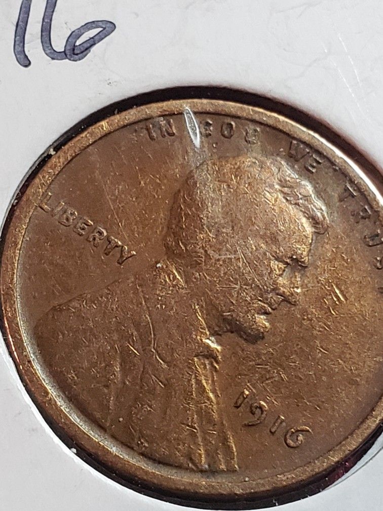 1916  AU  53 Beautiful Lincoln Penny