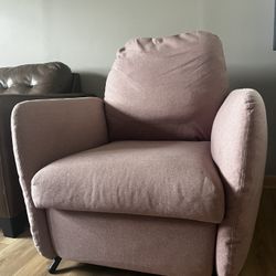 Pink IKEA EKOSLUND recliner