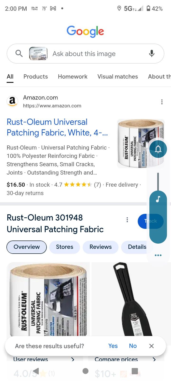 12 Rolls Of Universal Patching Fabric White