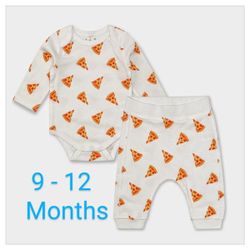 M+A Organic 'First Moves Set' 2-pc Pizza Set - Boys  9 - 12 *NWT*