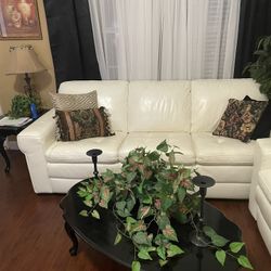 White Leather Sofas