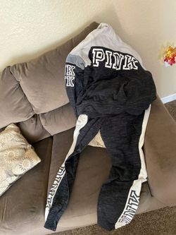 Pink hoodie with sweat pants