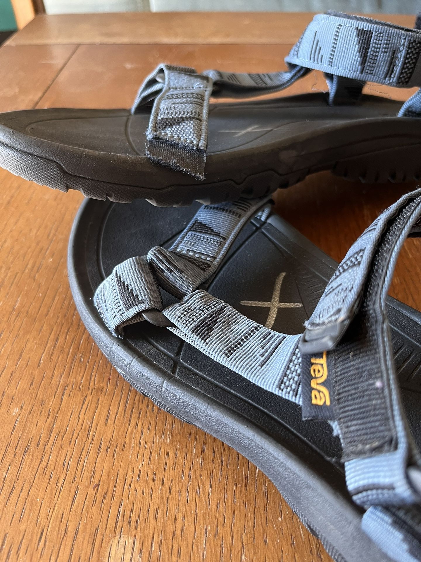 Gray Teva Hiking Sandals