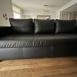 IKEA FRIHETEN Sleeper sofa, Color - Bomstad black
