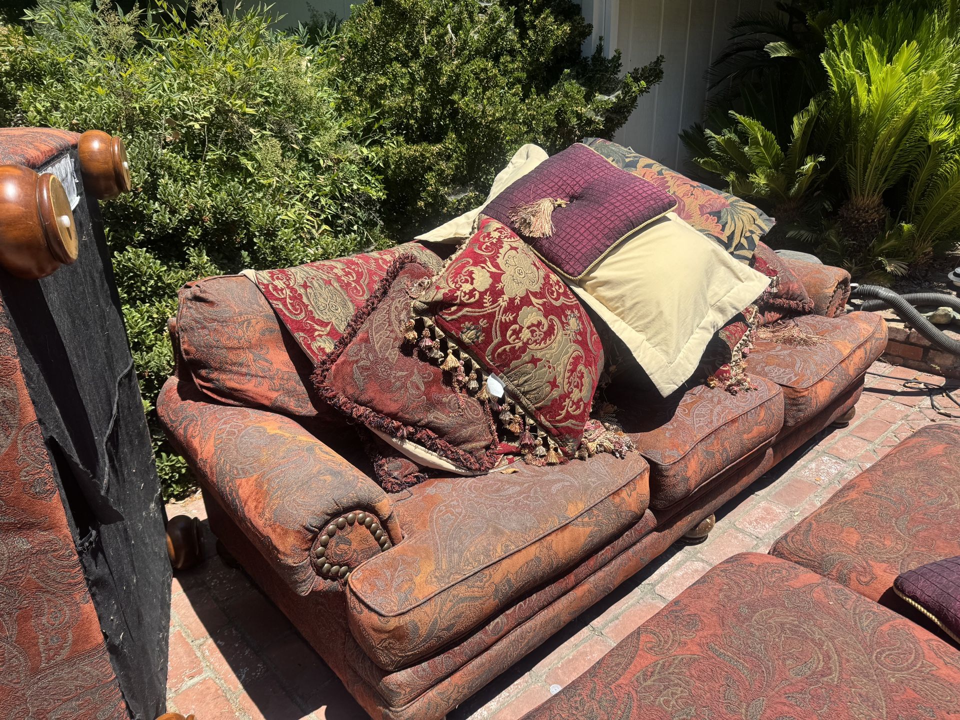 Couches, Ottoman, Pillows