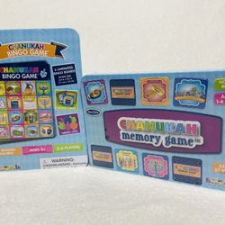 New Chanukah Memory Game + Chanukah Bingo Game