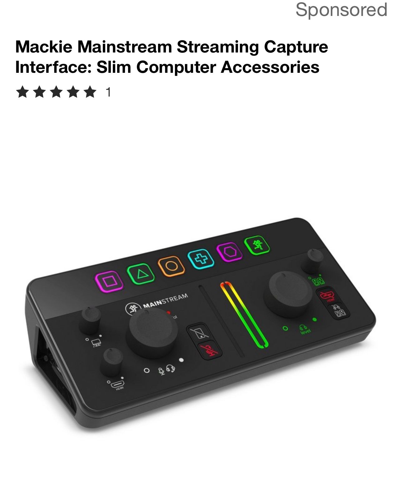 Mackie Mainstream Interface 